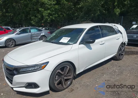 2021 Honda Accord Sport из США, поврежденный, VIN 1HGCV1F33MA105798